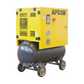 Apcom low noise 0.5m3/min 18 cfcm 8bar 5.5 hp 4kw screw air compressor 4 kw